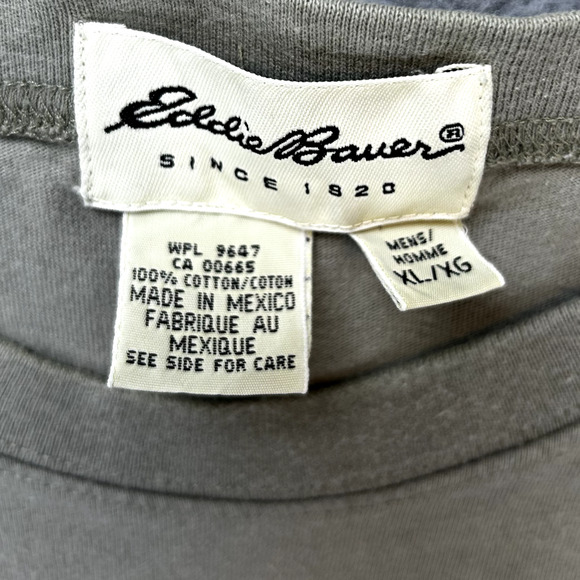 Eddie Bauer T-Shirt Short Sleeve Tee Men's XL Extra Large Green - Picture 3 of 7